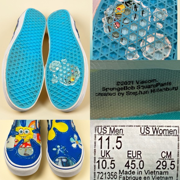 Vans Classic Slip-On SpongeBob SquarePants Blue Men’s 11.5 Shoes main image 9
